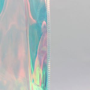 Tote Shopping Bags Transparent Custom Logo Wholesale Fashion Waterproof Holographic Laser PVC Clothing Packaging Screen <b>Printing</b> - Product Image 4