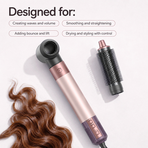 Modelador de Cabelo 6 em 1 SMET com Secador de Cabelo de Alta Velocidade, Modeladores Automáticos, Escova Alisadora e Volumizadora com Estojo de Viagem em PU - Product Image 5