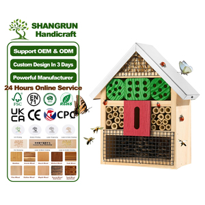 <span class=keywords><strong>Maison</strong></span> d'insectes suspendue en bambou pour abeilles, papillons et coccinelles – Hôtel d'insectes d'intérieur et d'extérieur - Product Image 1