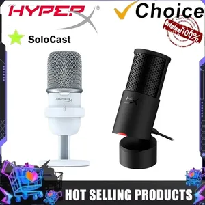 Micrófono de Condensador USB HyperX SoloCast 2, Micrófono de Escritorio con Cable, Patrón Polar Cardioide, Ideal para Streaming y Podcasts - Product Image 3