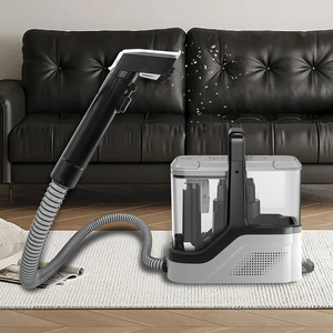 Aspiradora eléctrica de alfombras vertical de mano de nuevo diseño, máquina de limpieza de alfombras húmedas y secas para uso doméstico y hotelero - Product Image 4