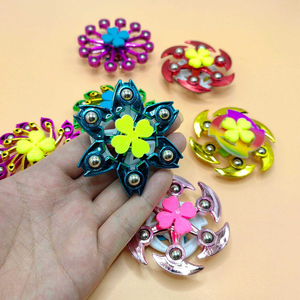 Fidget Spinner a Doppio Strato in Metallo, Colori Arcobaleno, Antistress Portatile, Giocattolo per Alleviare lo Stress - Product Image 3