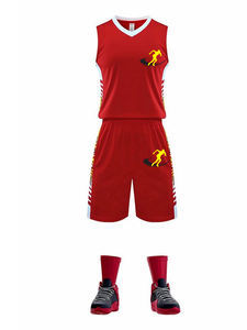 Uniforme de baloncesto en blanco, venta al por mayor, diseño personalizado de impresión por sublimación, ropa deportiva, traje de entrenamiento, uniforme de baloncesto transpirable - Product Image 3