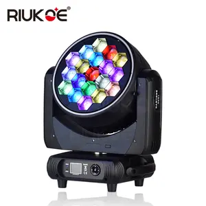 New Stage Bee Eye RDM Zoom Wash Beam Fx Pixel Ring Halo Led Moving Head Lighting 19 x40w Dj Disco Light