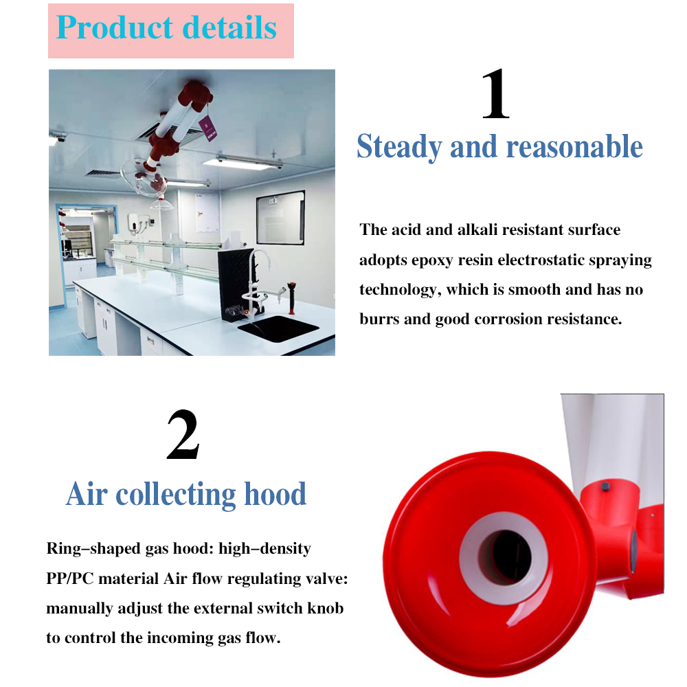110mm PP Laboratory Fume Hood Polypropylene Science Lab Fume Hood