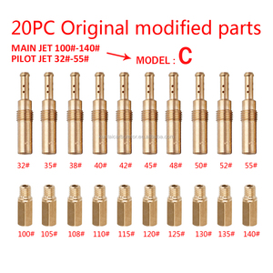Kit de 20 buses principales pour carburateur de moto, buses pilotes lentes, injecteurs principaux, buses pour NSR PWK PWM PE Mikuni OKO <span class=keywords><strong>Keihin</strong></span> KOSO Carb - Product Image 5