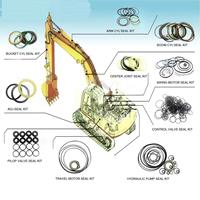 Kit de joints d'étanchéité pour foreuse hydraulique APEX HD609 HD709 HD712 HD715, compatible Furukawa Drifter