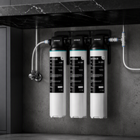 Système de filtration d'eau à changement rapide sous l'évier, réduit de 99,99 % le chlore, système de purification d'eau multi-filtration