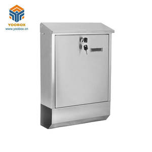 al aire libre casa correo/<span class=keywords><strong>Post</strong></span>/Carta caja grande montado en la pared Buzón de metal - Product Image 5