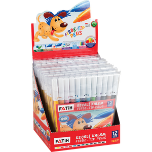12 <b>Colors</b> Fibre Tip <b>Pen</b> Custom Washable Non Toxic Bright <b>Color</b> Water <b>Color</b> Marker <b>Pen</b> Set - Product Image 1
