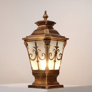 Lampadaire LED COB étanche de style rétro européen, nouveau <span class=keywords><strong>design</strong></span>, pour éclairage de jardin, 220V, lampadaire extérieur étanche - Product Image 6