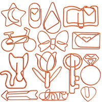 Clips de Papel con Formas Personalizadas, Clips Metálicos Coloridos para Marcar Páginas, Artículos de Papelería Promocionales al por Mayor