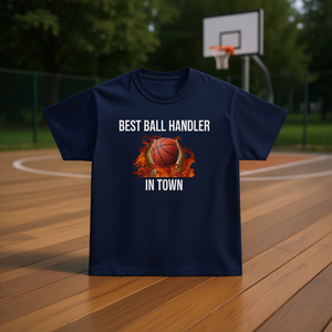 ผู้จัดการลูกบาสเก็ตบอลที่ดีที่สุดในเมือง เสื้อยืดบาสเก็ตบอล ของขวัญมีมตลกๆ - Product Image 3