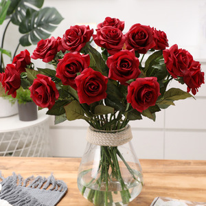 Bouquet de roses artificielles de haute qualité 2026 pour la décoration intérieure – Vente en gros de fleurs artificielles - Product Image 4