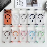Meilleure vente pour iPhone 17 Pro Max – Coque de protection transparente antichoc avec anneau fin en cristal – Accessoire pour téléphone portable