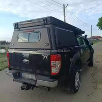 Camper tout-terrain moderne pour pick-up 4x4 avec auvent léger et imperméable à glissière