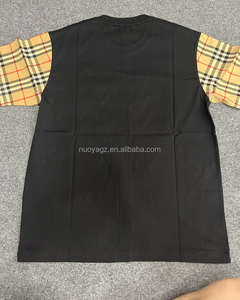 T-shirt di Alta Qualità su Misura con lo Stesso Design del Prodotto <span class=keywords><strong>B</strong></span>, con Design Patchwork sulle Maniche Corte - Product Image 2