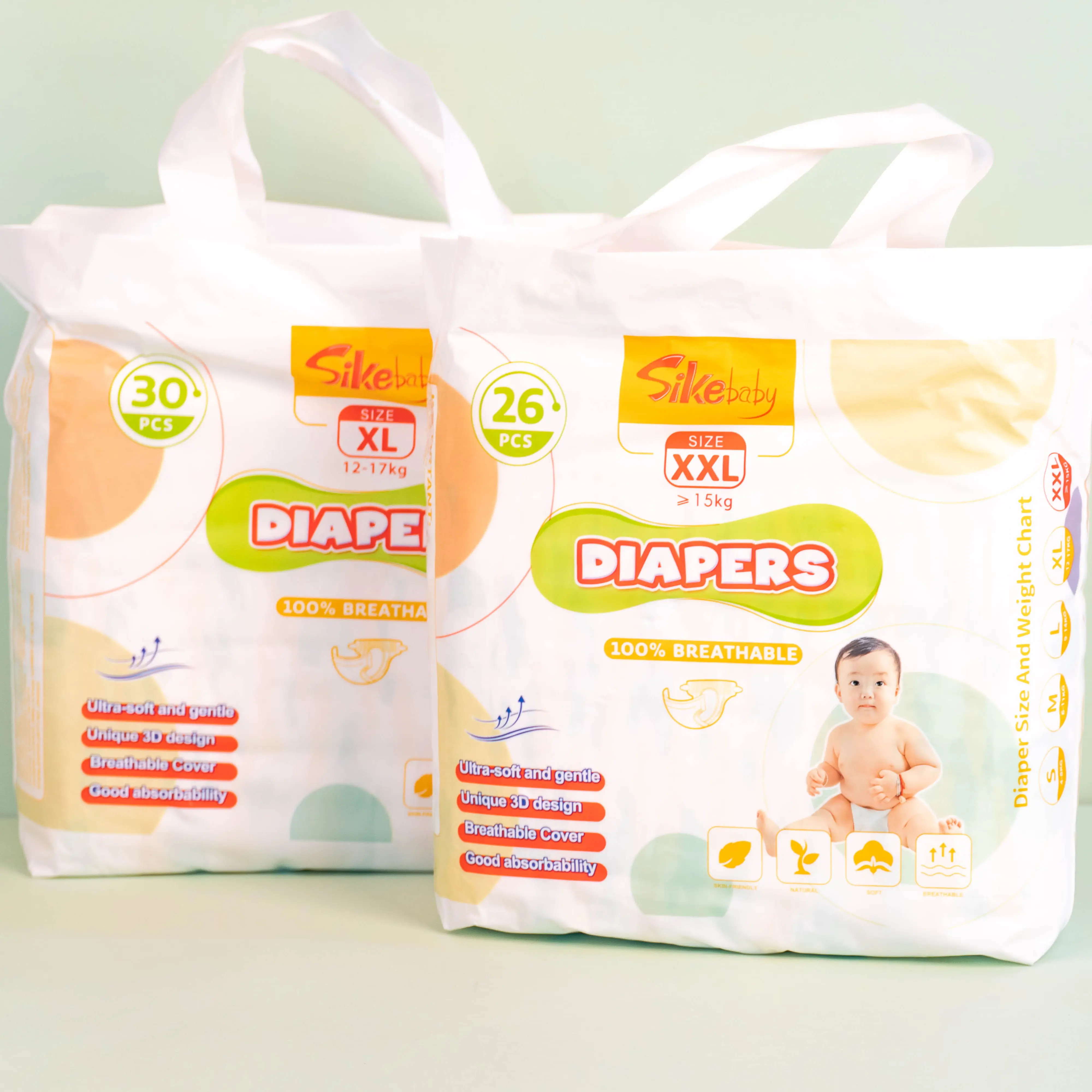 도매 저렴한 가격의 새로운 기저귀 중국에서 소프트 케어 제조 업체 태어난 무료 샘플 아기 제품 기저귀