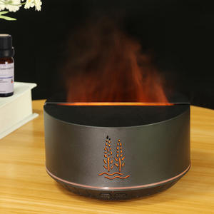 Humidificateur à flamme YX-2400, diffuseur d'air ultrasonique 0,5-1L avec lumière LED pour la maison, le bureau, la chambre à coucher, le bureau, l'arôme d'huiles essentielles - Product Image 1