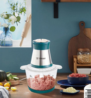 Hachoir électrique en acier inoxydable processeur multi mini hachoir électrique pour légumes et aliments