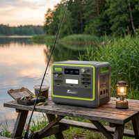 Station d'alimentation portable Fossibot F2400 à onde sinusoïdale pure, prend en charge la charge multiple avec sorties AC/DC/USB, durable pour le camping et les utilisations domestiques