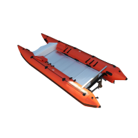 Bateau Catamaran Gonflable Léger, Stable et Portable, Bateaux à Pontons 360
