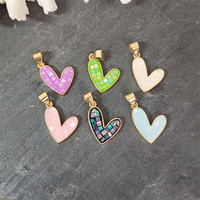 18K Plaqué Or Coloré Naturel Ormeau Shell Coeur Pendentif À La Main Nacre DIY Collier Bracelet Bijoux Accessoires