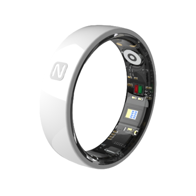 TK8 Smart Ring for Men Women IP68 Waterproof Sleep Tracker NFC Blood Oxygen Heart Rate Monitor App Controlled Multi-Sport Mode
