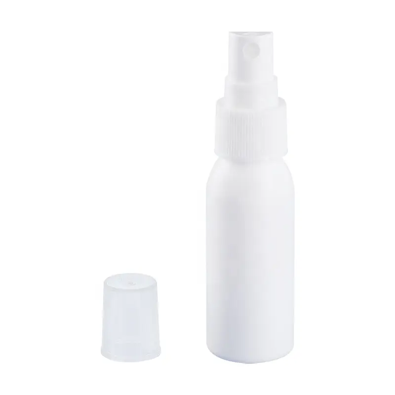 Flacon vaporisateur HDPE 30ml personnalisable blanc avec sérigraphie en stock