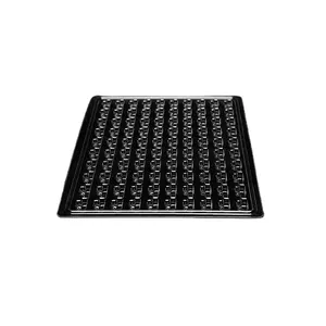 100 grid vacuum formed plastic tray for small electronic components