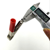 Pinces crocodiles en fer 75 mm 30 A avec prise banane et gaine en PVC de 0,5 mm d'épaisseur pour la charge de batterie de voiture
