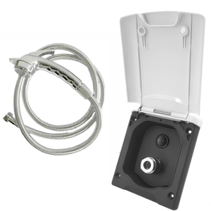 Premium <strong>RV</strong> Exterior Shower Box Kit Motorhomes Caravans Camper with Hose <strong>Faucet</strong> - Product Image 5