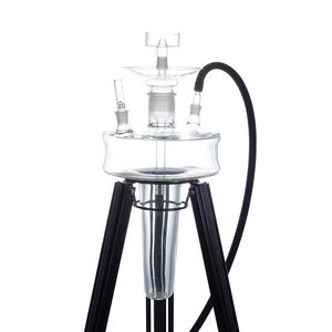 <span class=keywords><strong>Chicha</strong></span> Jellyfish au design champignon transparent avec support métallique, éclairage LED et technique de miroir en verre - Product Image 6