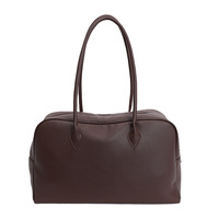 Sac fourre-tout polyvalent grande capacité pour femme, nouvelle collection hiver 2025, luxe léger haut de gamme, couleur contrastée, sac à bandoulière/épaule