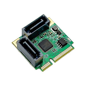 Carte d'extension <span class=keywords><strong>Mini</strong></span> <span class=keywords><strong>PCIe</strong></span> vers SATA3.0, adaptateur PCI Express à 2 ports <span class=keywords><strong>SATA</strong></span> 6Gbps pour ordinateur de bureau, mise à niveau du stockage <span class=keywords><strong>SSD</strong></span> HDD - Product Image 3