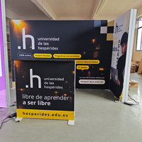 Mur d'affichage créatif pour l'inscription des étudiants, en tissu tendu SEG modulaire, pour stand d'exposition de marque universitaire
