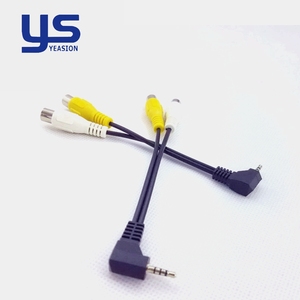 Adaptateur haute fidélité 3,5 mm vers 2 RCA femelle, câble audio court de 1 pied pour ordinateur portable, faisceau de câbles plaqué or de qualité supérieure - Product Image 3