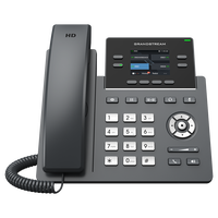 Telefono VoIP Grandstream GRP2612(P/W/G) con IP POE a 3 Linee Cablate LAN per Uso Aziendale, Finanziario o Domestico