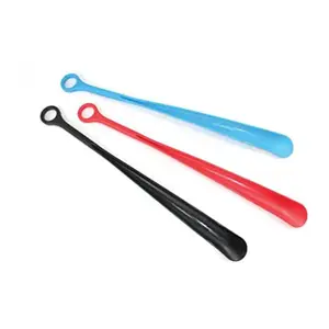 Lazy Wear Shoes Artifact Low Price Convenient And Fastspoon Shape Plastic Long Handled Shoe Horn Spoon Shape Shoehorn