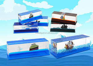 3D une pièce <span class=keywords><strong>bateau</strong></span> flottant <span class=keywords><strong>bateau</strong></span> de croisière fluide dérive bouteille décoration voiture Table ornement décor à la maison créatif mode cadeaux - Product Image 6