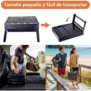 Parrilla de Carbón Portátil Plegable de Acero al Carbono Ligera y Duradera para 3-5 Personas con Dispositivo de Seguridad para la Depleción de Oxígeno para Camping - Product Image 5