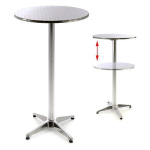 Chất Lượng Cao Nhà Hàng Hiện Đại Bảng Công Nghiệp Đồ Nội Thất Nhôm Cà Phê Đồ Uống Bàn Bistro Patio Vòng Bàn Thanh - Product Image 2