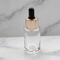 Flacons compte-gouttes en verre ambré rose mat personnalisés 15ml 30ml 60ml 1oz 2oz 4oz pour huile essentielle, huile capillaire, sérum visage et mascara