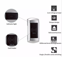 Offre Spéciale RFID casier électronique serrures intelligentes Gym Spa loquet de panneau magnétique en alliage de Zinc avec tiroir à cartes électrique serrure d'armoire