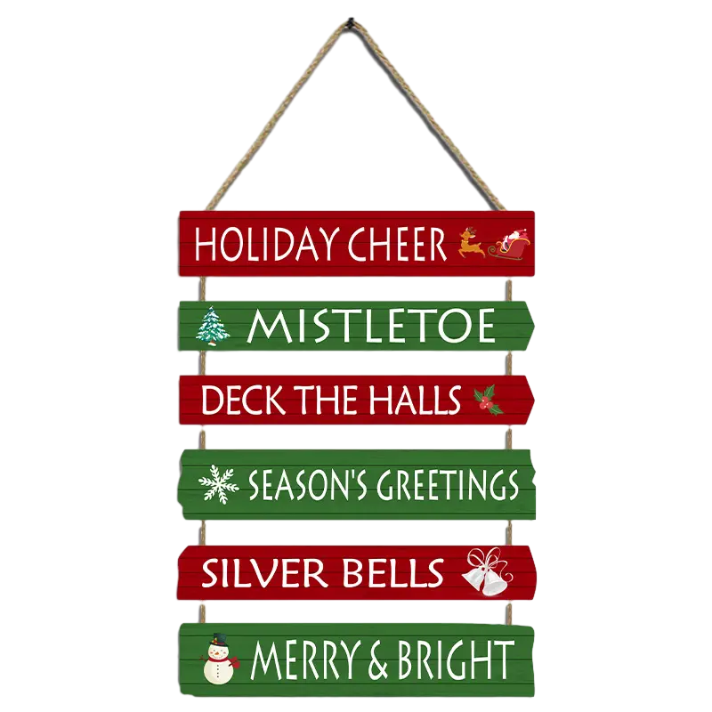 Panneau en bois de Noël