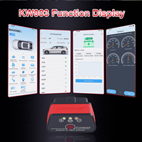 Lector de Códigos de Auto KONNWEI KW903 Mini ELM327, Escáner OBD2 con Soporte de Protocolo CAN