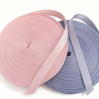 Sangle en chevrons rose/bleue durable - Polyester haute résistance doux pour sacs, chaussures, textiles de maison, accessoires, personnalisation de la couleur