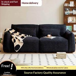 कपड़े सोफे आधुनिक सादगी फ्लैनेल कवर स्पंज छोटे अपार्टमेंट रहने वाले कमरे किराये के घर किराये के तीन-सीट वाले गर्म द्वीप - Product Image 3