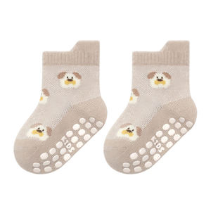 Chaussettes pour enfants, chaussettes de sol antidérapantes avec motifs d'animaux mignons, chaussettes antidérapantes pour nouveau-nés et tout-petits, chaussettes de marche - Product Image 4