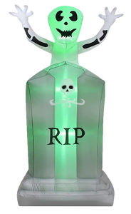 Großhandel Halloween Infla tables 5FT Outdoor-Dekorationen Aliens Grabstein Eingebautes LED-Licht für Halloween-Dekor Rasen garten - Product Image 4